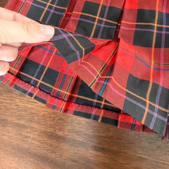 Vintage Sostanza Plaid Pleated Skirt - Picture 4 of 7